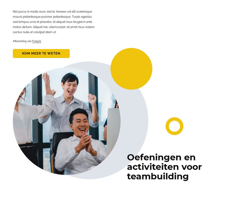 Teambuilding oefeningen en activiteiten WordPress-thema