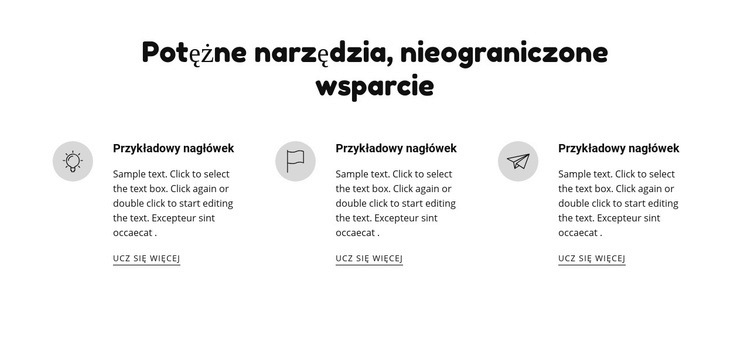 Potężne narzędzia i wsparcie Kreator witryn internetowych HTML