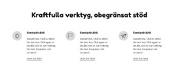 Kraftfulla Verktyg Och Stöd HTML5-Mall