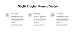 Güçlü Araçlar Ve Destek - Duyarlı Web Sitesi Şablonları