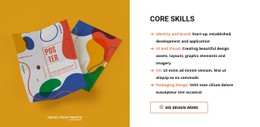 Core Skills Of Design Studio Landing Page Template