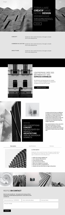 Architecture De Concept Créatif - Créateur De Sites Web Pour N'Importe Quel Appareil