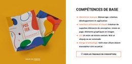 Compétences Fondamentales Du Studio De Design Modèle De Page De Destination