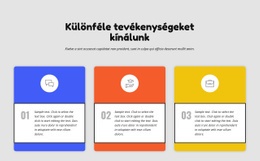 Színes Oszlopok - Ingyenes Webhelysablon