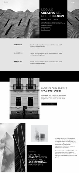 Architettura Creativa Del Concetto - Prototipo Del Sito Web