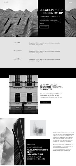 Creatief Concept Architectuur - HTML Template Builder