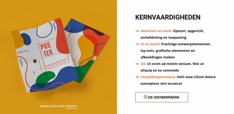 Kernvaardigheden van ontwerpstudio WordPress-thema