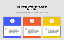 Landing Page For Colored Columns