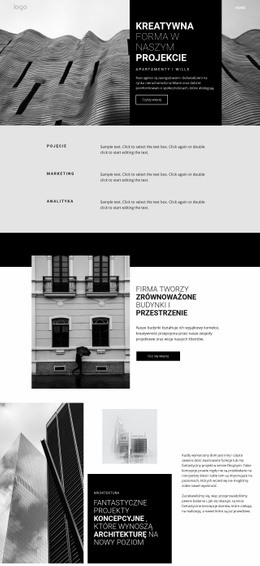 Kreatywna Architektura Koncepcyjna - HTML Template Builder