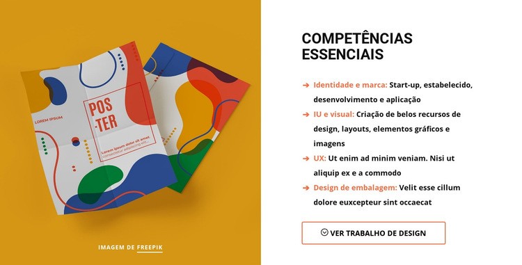 Habilidades básicas do estúdio de design Template Joomla