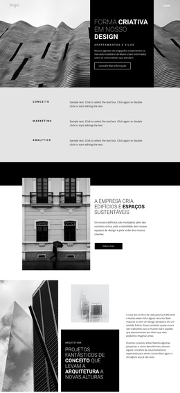 Arquitetura De Conceito Criativo - Lindo Tema WordPress