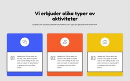 Färgade Kolumner - Gratis Webbplatsmall