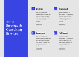 Strategy & Consulting Services Free Website