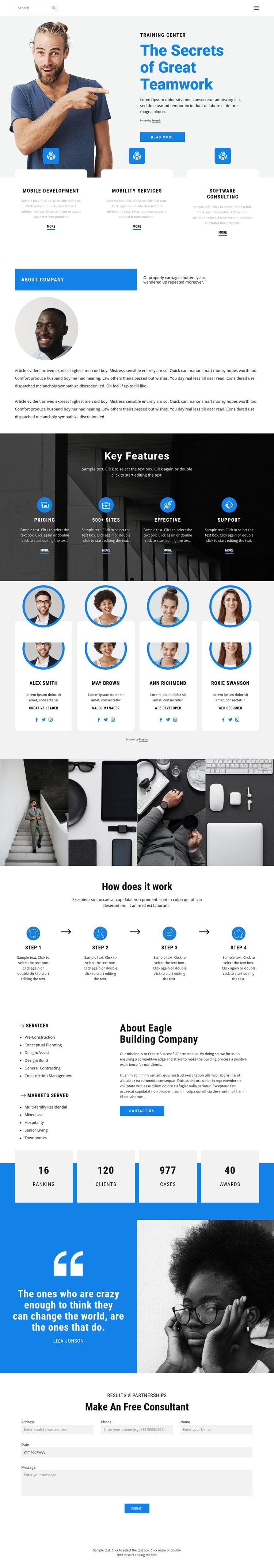 Business template CSS Template