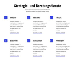 Strategie Und Agile Dienstleistungen - HTML-Vorlagencode