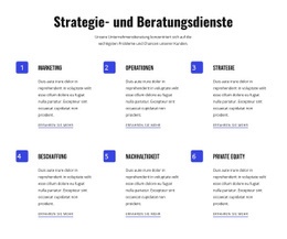 Das Beste Website-Design Für Strategie Und Agile Dienstleistungen