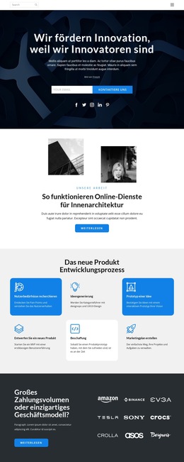 Arbeitsinnovation - Beste Website-Vorlage