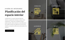 Plantilla HTML5 Más Creativa Para Planificación Interior