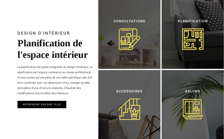 Aménagement intérieur Conception de site Web