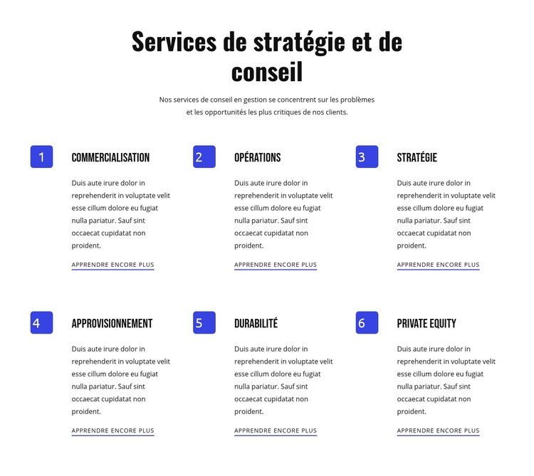 Stratégie et services agiles Conception de site Web