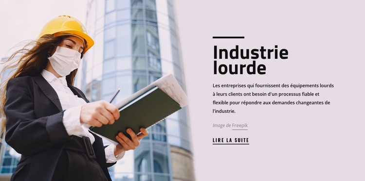 Entreprise industrielle lourde Conception de site Web