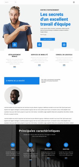 Modèle D'Entreprise - Free HTML Website Builder