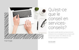 Services De Conseil Consultatif - Modèle Gratuit