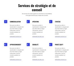 Stratégie Et Services Agiles - Modèle HTML5