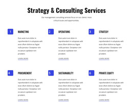 Strategy And Agile Services - HTML Template