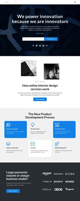Work Innovation - Landing Page Template