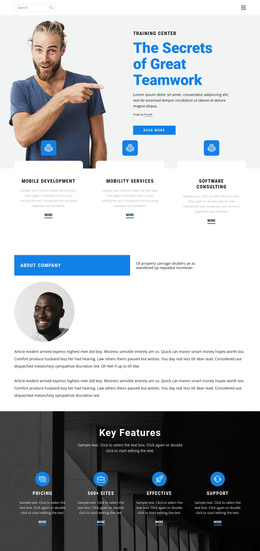 Business Template - HTML Website Layout