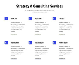 Strategy And Agile Services - HTML5 Template