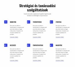 Stratégia És Agilis Szolgáltatások - HTML Sablon Kód