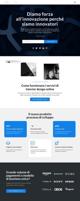 Innovazione Del Lavoro - Generatore Di Siti Web Multiuso Creativo