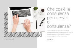 Servizi Di Consulenza Di Consulenza - Mockup Di Sito Web Gratuito