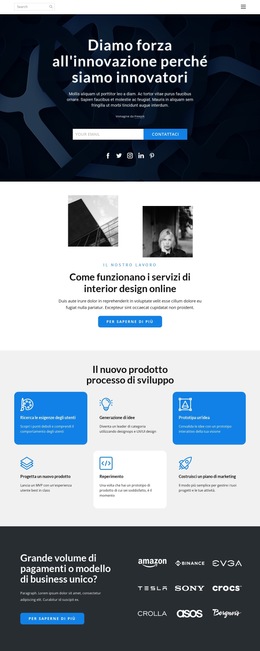 Innovazione Del Lavoro - Miglior Modello Di Sito Web