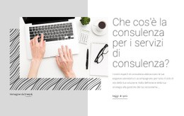 Servizi Di Consulenza Di Consulenza - Pagina Di Destinazione Moderna