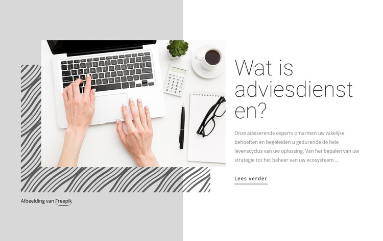 Advies en adviesdiensten HTML-sjabloon