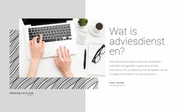 Exclusieve Sjabloon Voor Één Pagina Voor Advies En Adviesdiensten