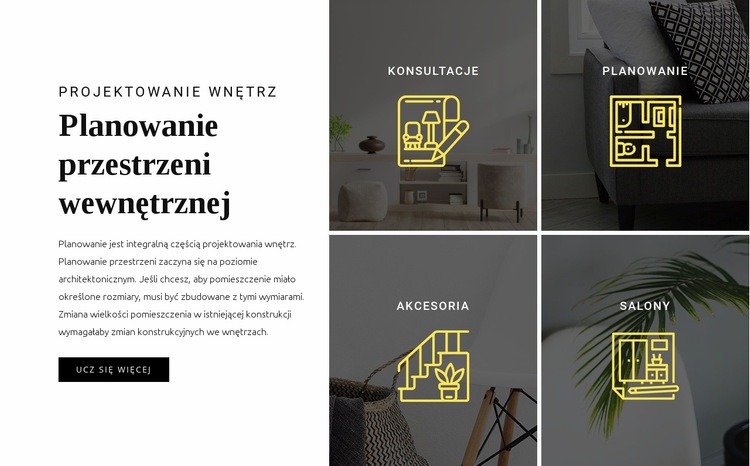 Planowanie wnętrz Szablon HTML5