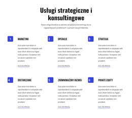 Niestandardowe Czcionki, Kolory I Grafika Dla Usługi Strategiczne I Zwinne