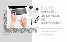 Serviços De Consultoria - Maquete De Site Gratuita