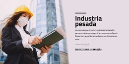 Empresa Industrial Pesada Modelo De Formulário CSS