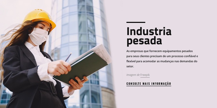 Empresa industrial pesada Template CSS