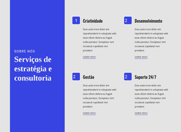 Serviços De Estratégia E Consultoria – Site Responsivo