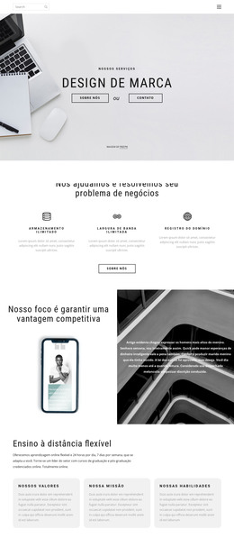 Design De Vendas - Modelo De Página HTML