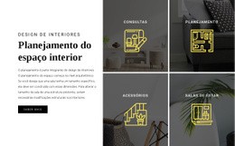 Modelo HTML5 Mais Criativo Para Planejamento De Interiores