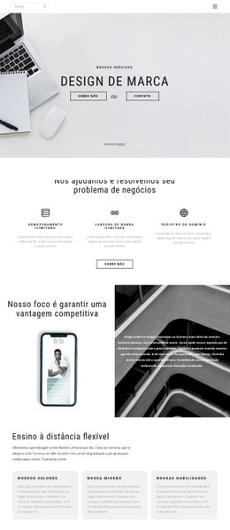 Design De Vendas - Modelo HTML5 Responsivo