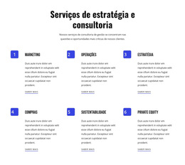 Estratégia E Serviços Ágeis - Modelo HTML5