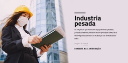 Empresa Industrial Pesada - Design De Uma Página